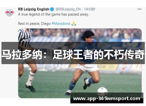 马拉多纳:足球王者的不朽传奇